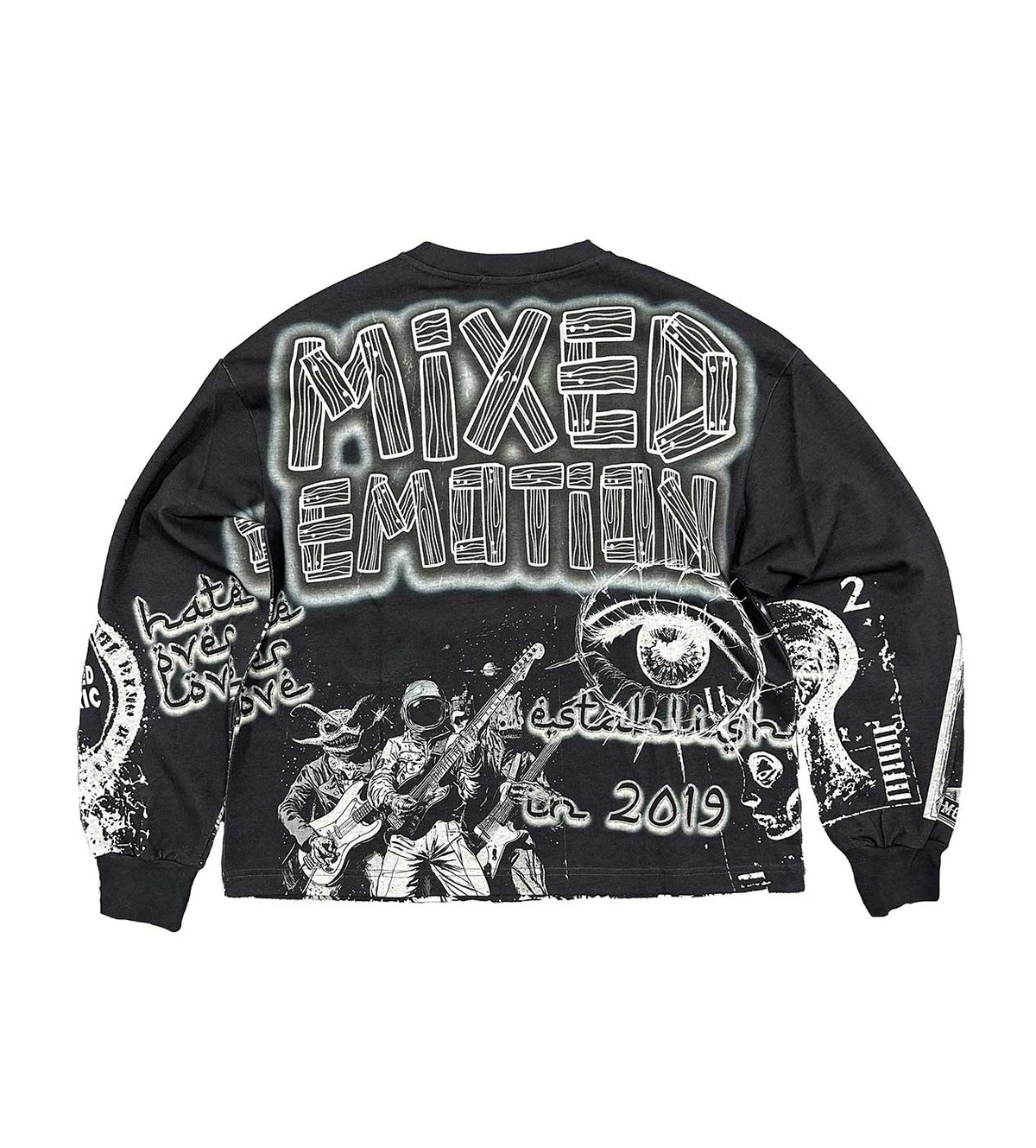 Mixed Emotions Astro L/S Tee Black