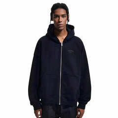 NOAH MARS Zip Hoodie Cardigan First Gen Black Soul Cross Embroidery Autumn Winter