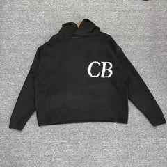Cole Buxton Black Italic CB Logo Hoodie